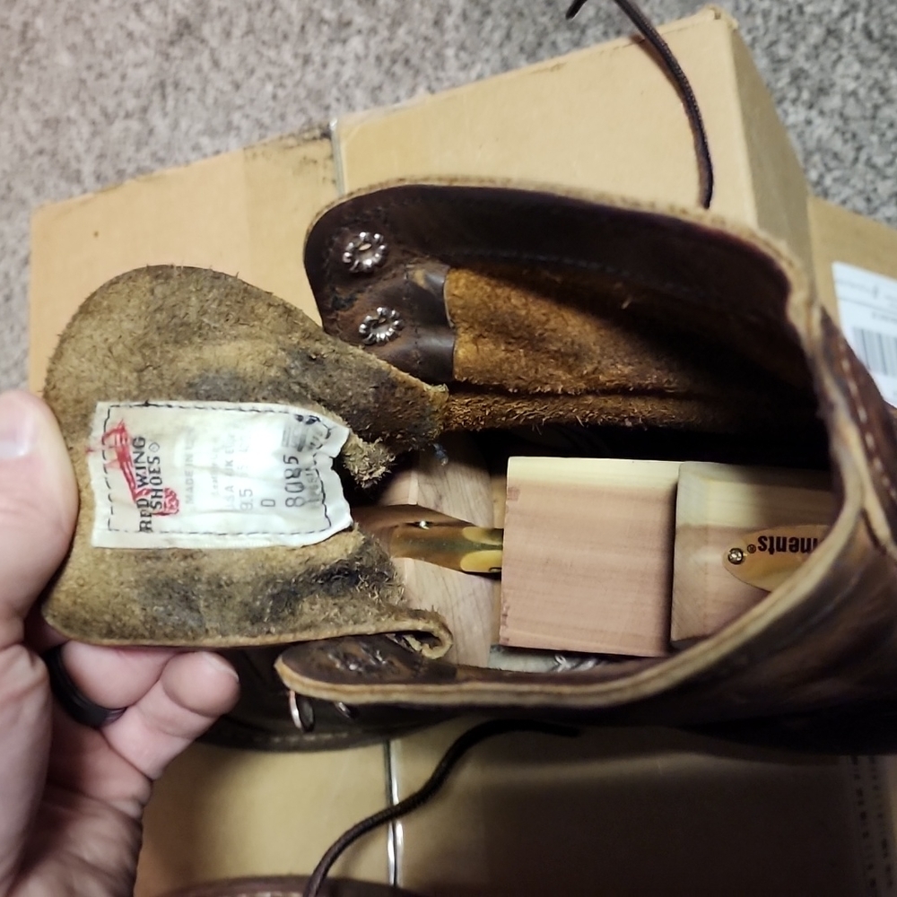 Red Wing Shoes Brown Leather Boots - Picture 12 of 14